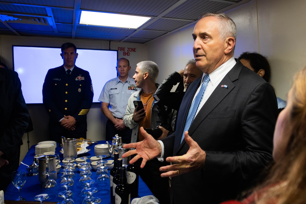 The Coast Guard Cutter James (WMSL 754) arrives in Buenos Aires