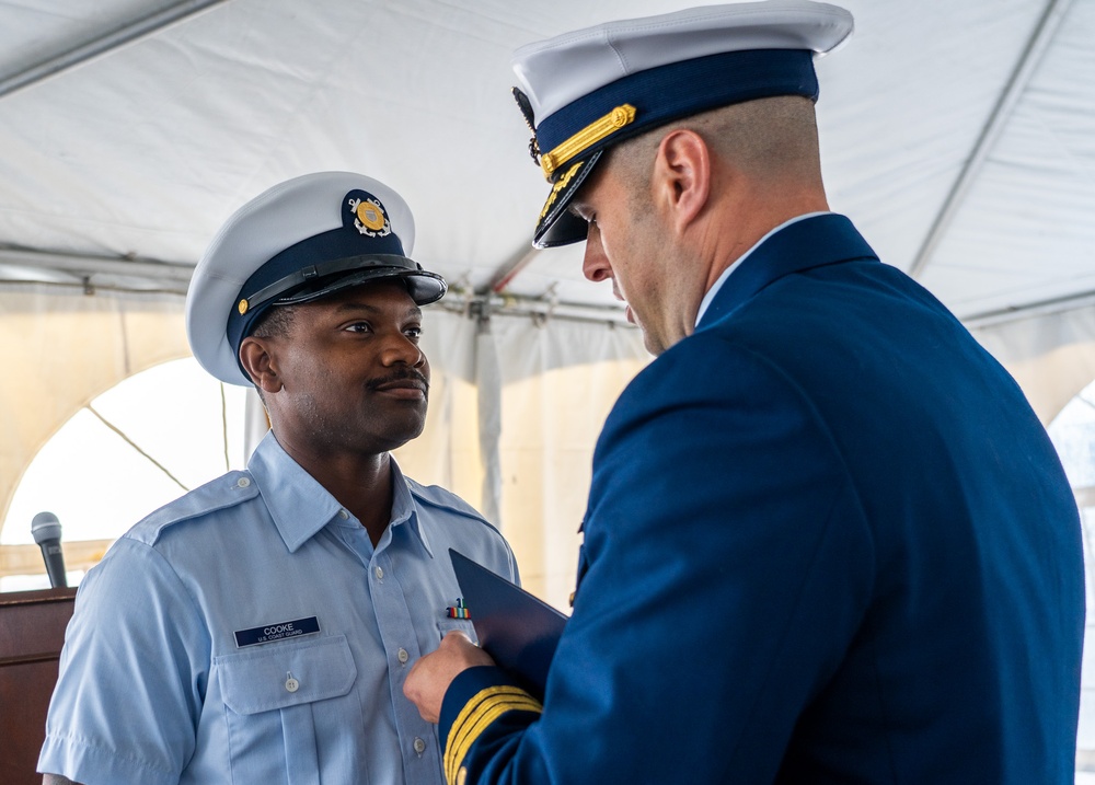 Coast Guard Cutter Alert holds change of homeport ceremony in Astoria, Oregon