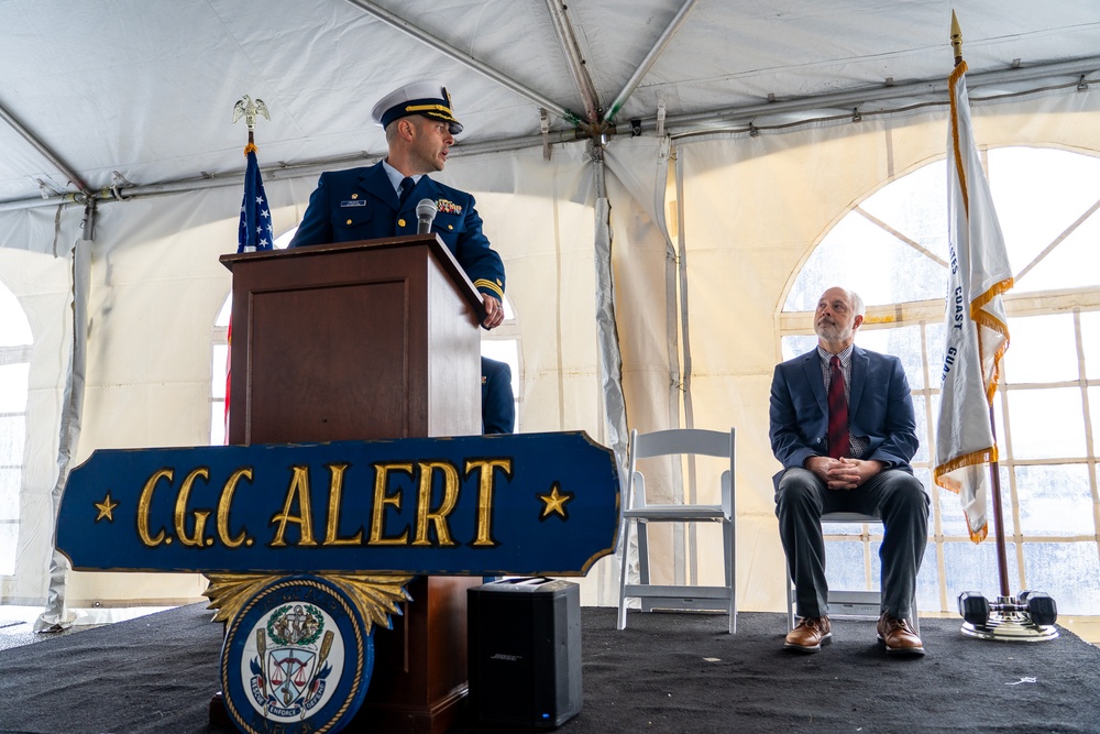 Coast Guard Cutter Alert holds change of homeport ceremony in Astoria, Oregon