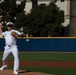 Command Master Chief Robert Stumm first pitch for a University of San Diego game