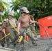 NMCB 4 Seabees Major Road in Diego Garcia