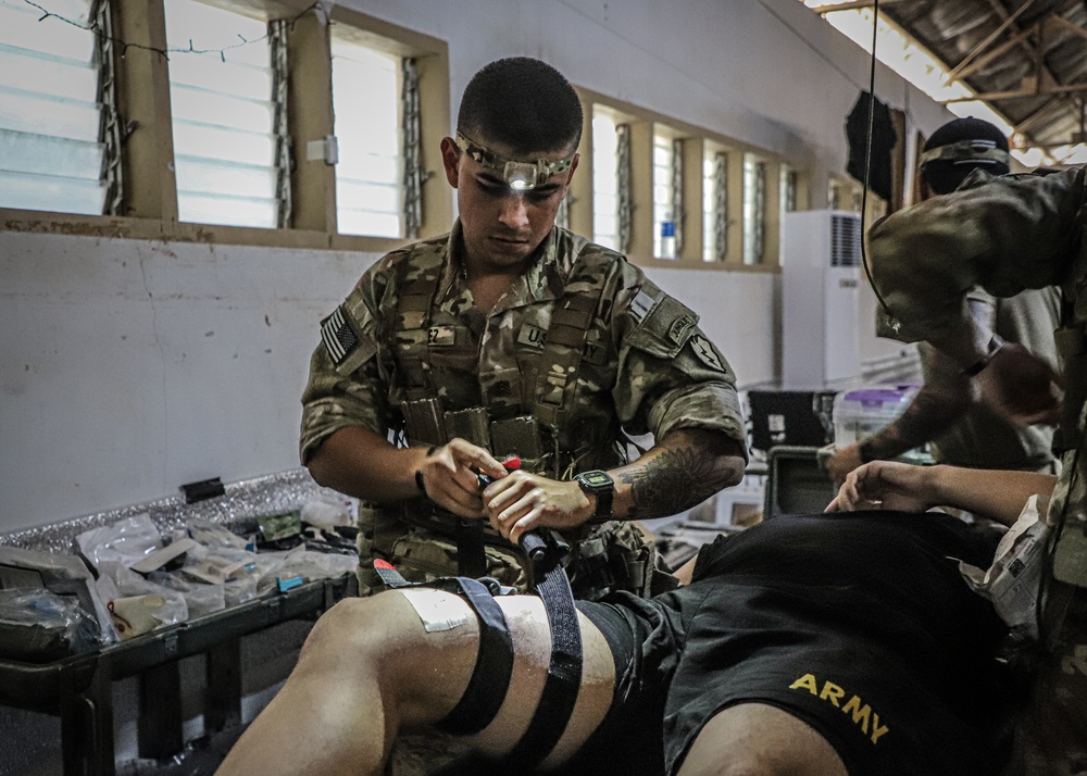 Balikatan 24: 2nd Battalion, 27th Infantry Regiment, 3rd Infantry Brigade Combat Team, 25th Infantry Division conduct medical training with the Australian Army 4th Health Battalion