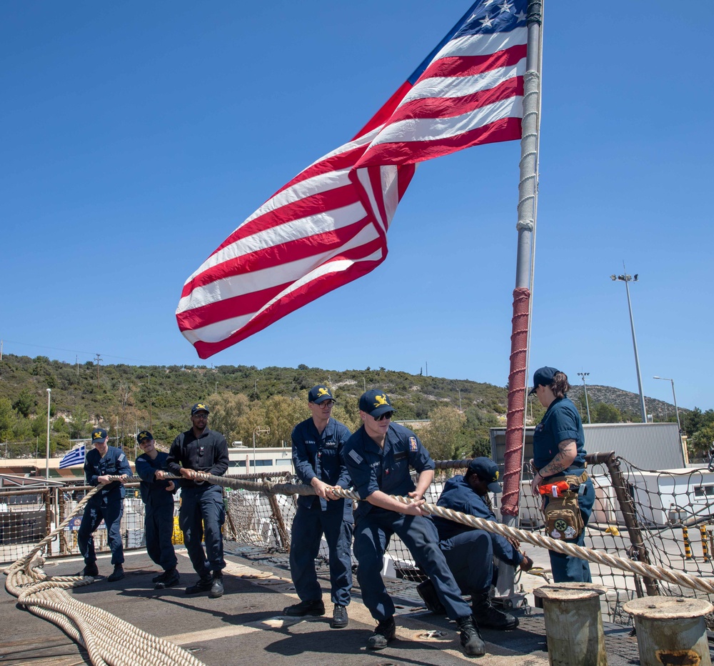 USS Gravely Arrives in Souda Bay, Crete