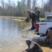 USFWS stocks more than 15,000 rainbow trout in Fort McCoy’s waterways for 2024 fishing season