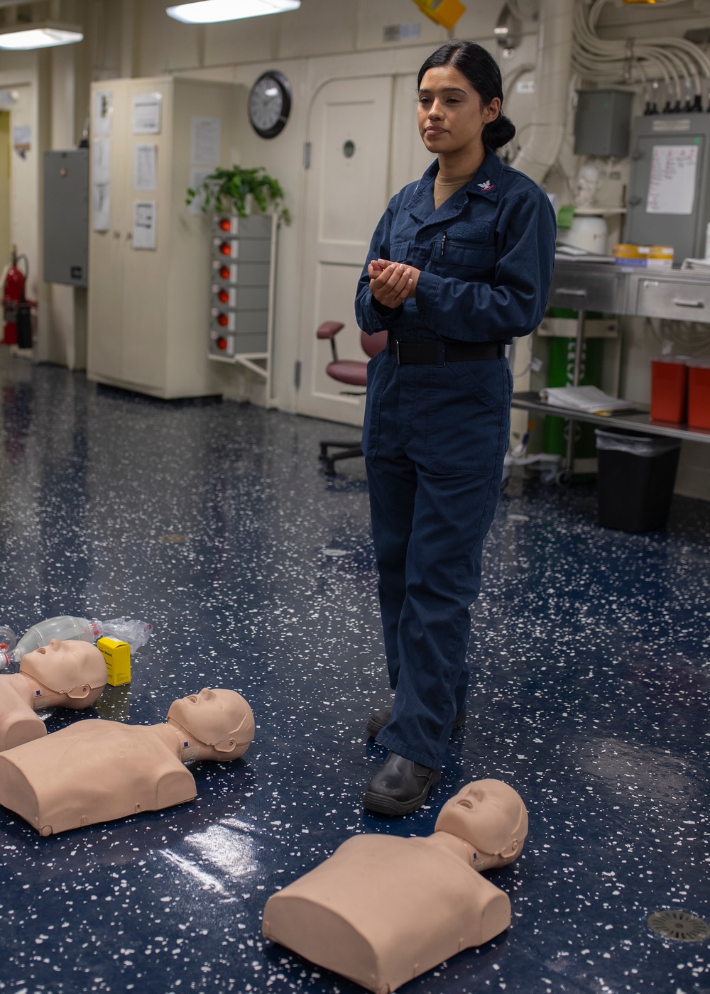 USS Tripoli CPR Training