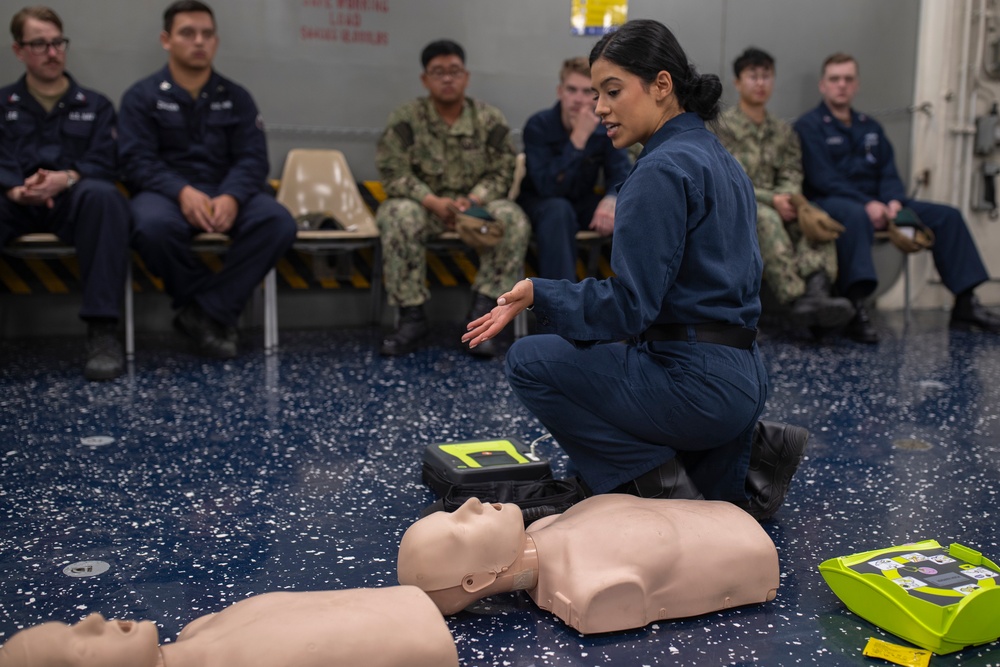 USS Tripoli CPR Training