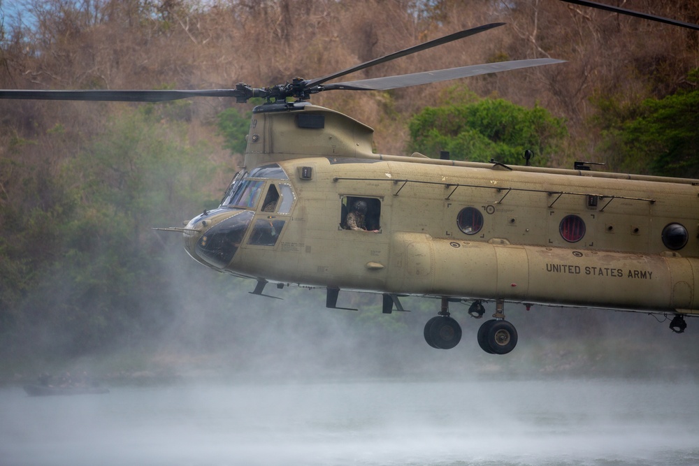 Balikatan 24: Jungle Operations Training Course students conduct helocast operations