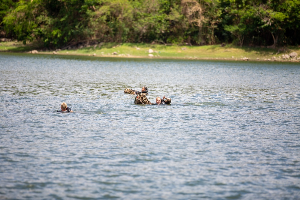 Balikatan 24: Jungle Operations Training Course students conduct helocast operations