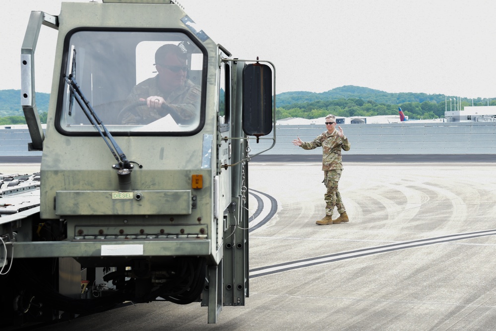 117th Air Transportation C-130 Cargo Load