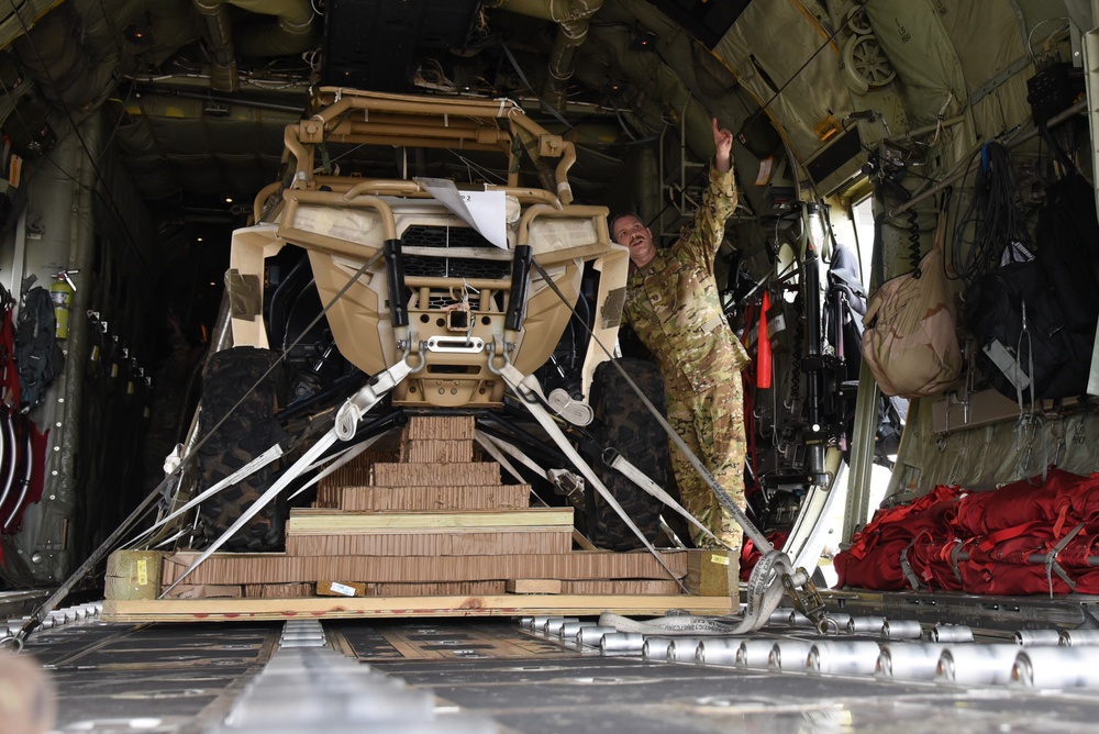 117th Air Transportation C-130 Cargo Load