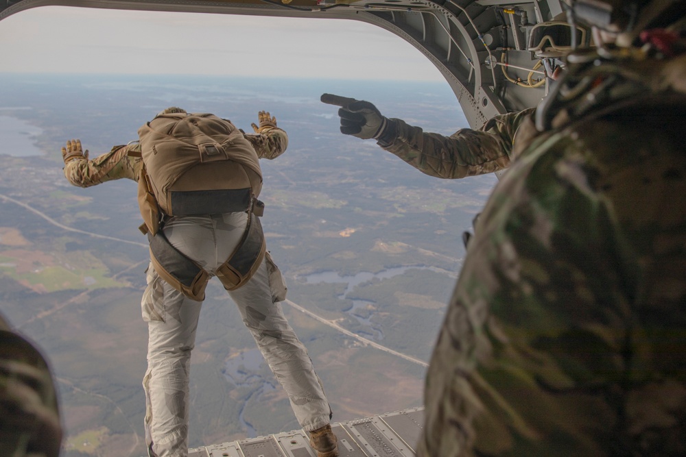 10th SFG (A) Green Berets execute MFF jump during Swift Response 24