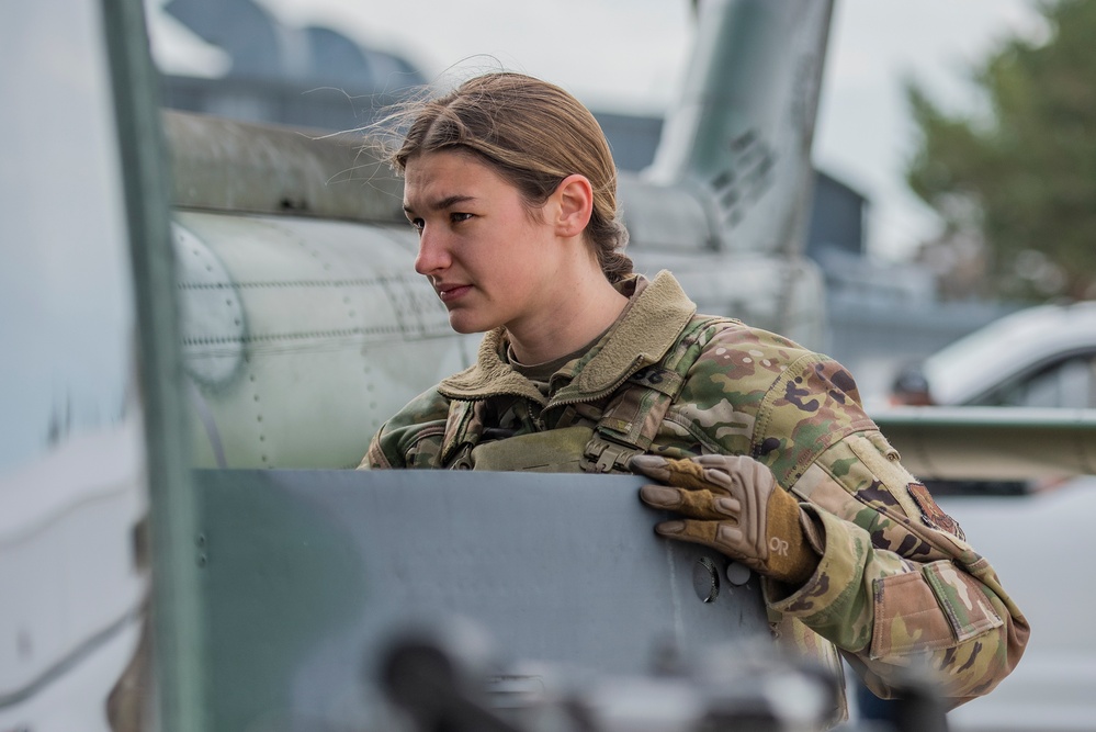 Dvids - Images - Airmen Conduct Aerial Gunnery Training From Uh-1n 