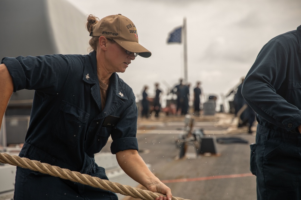 USS Laboon (DDG 58) Conducts Sea and Anchor