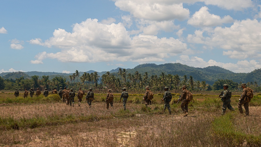 Balikatan 24: LAR Co. Patrols Through Jungle with Philippine Marines