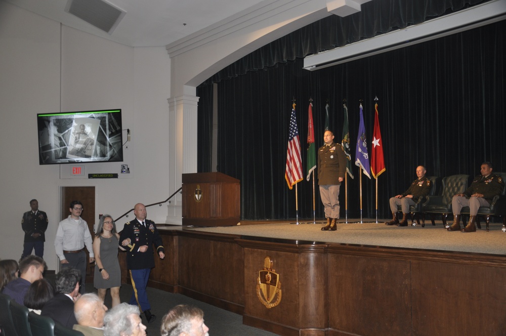 Current Commander of 353rd CACOM Escorts Granddaughter of Past Commander