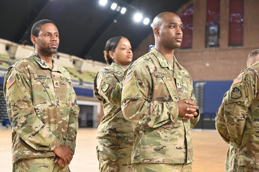 Col. Brian R. Deaton presented the Order of Saint Michael-Airborne