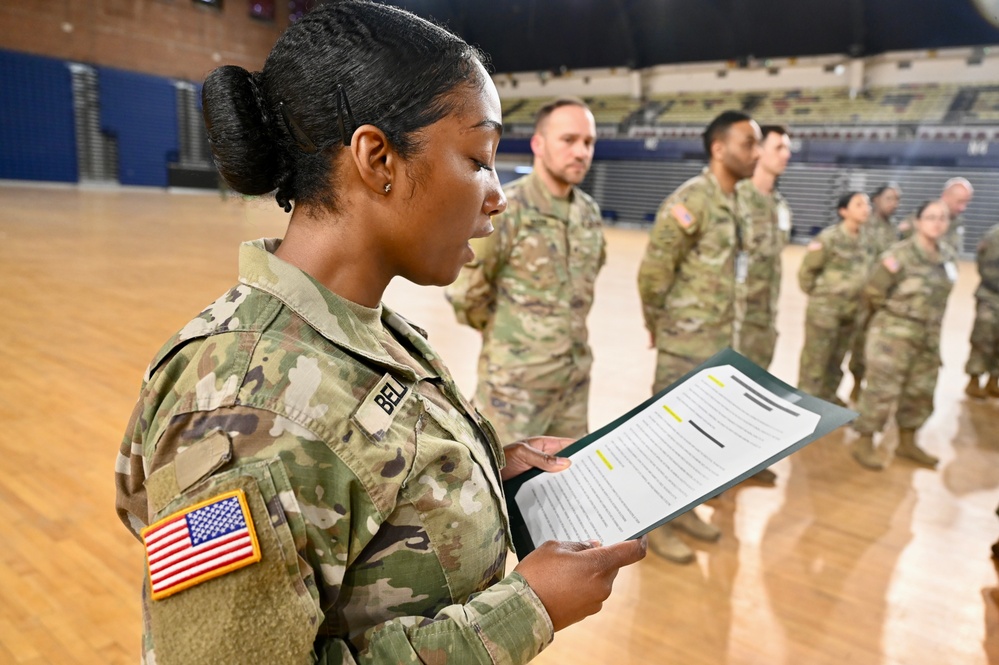 Col. Brian R. Deaton presented the Order of Saint Michael-Airborne