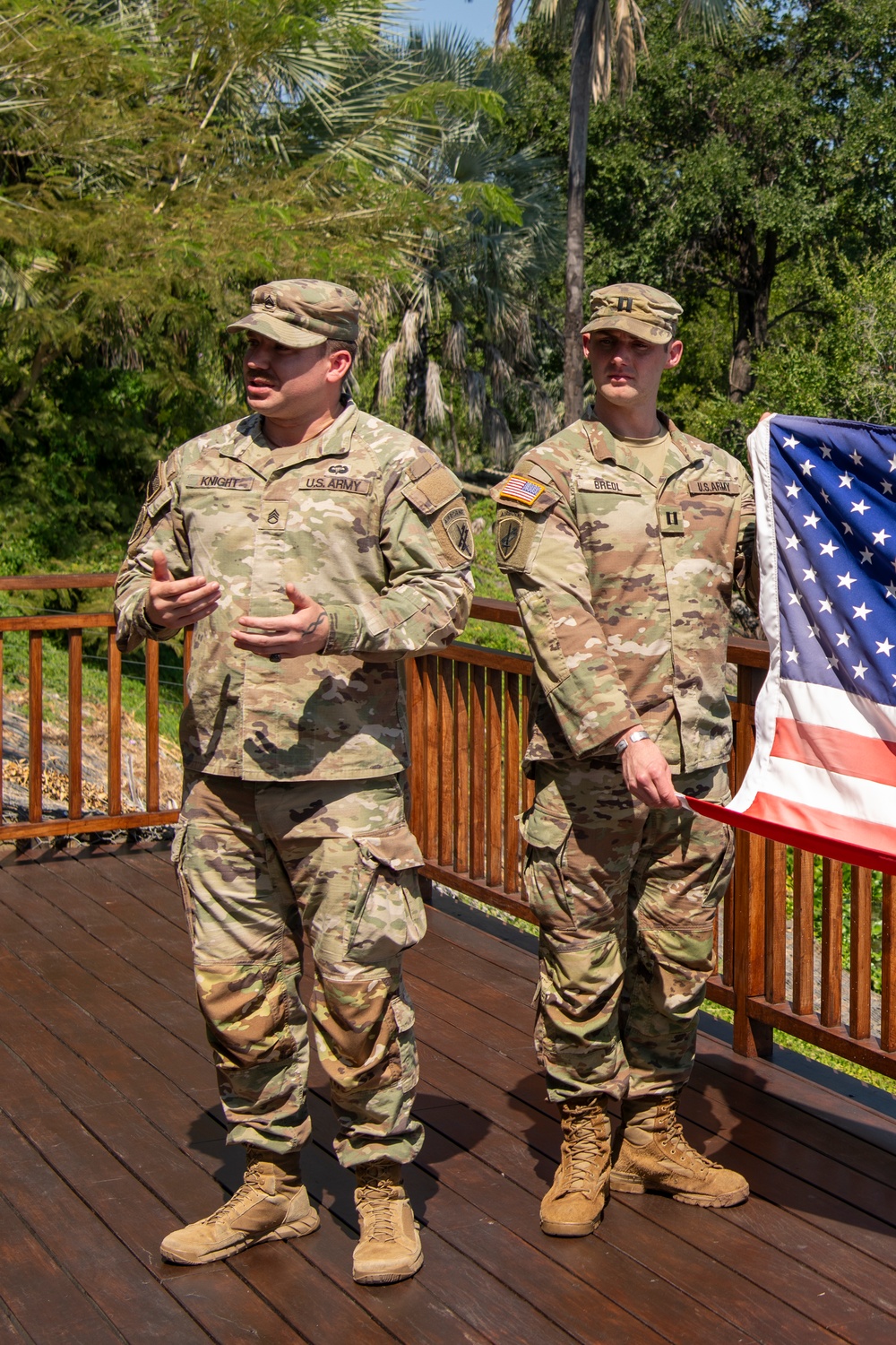 Staff Sgt. Stephan Knight reenlists at African Land Forces Summit 2024