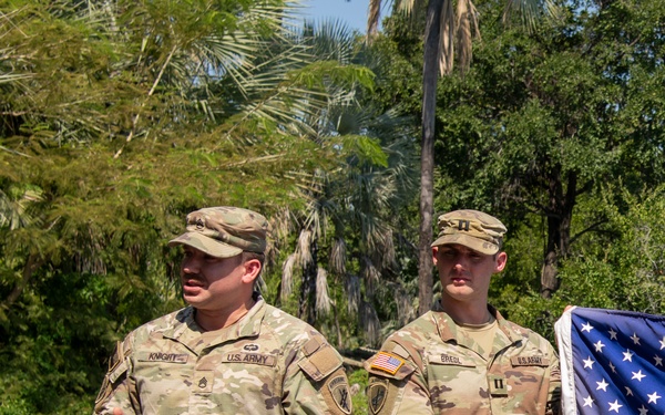 Staff Sgt. Stephan Knight reenlists at African Land Forces Summit 2024
