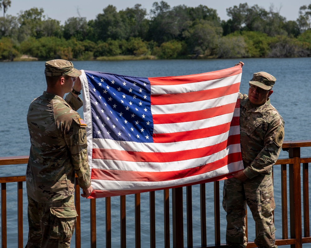 Staff Sgt. Stephan Knight reenlists at African Land Forces Summit 2024