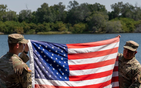 Staff Sgt. Stephan Knight reenlists at African Land Forces Summit 2024
