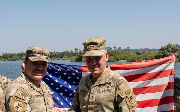 Staff Sgt. Stephan Knight reenlists at African Land Forces Summit 2024