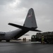 Airmen load two AFCENT C-130s with humanitarian aid bound for Gaza
