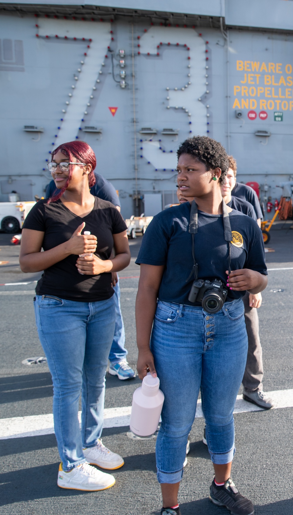 Future Sailors visit USS George Washington in Mayport, Florida