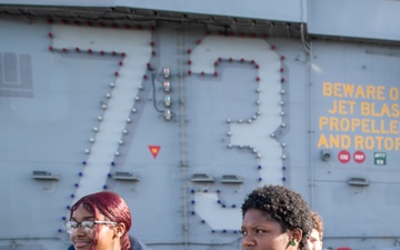 Future Sailors visit USS George Washington in Mayport, Florida