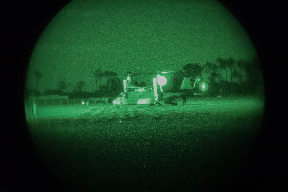 Marines with the 24th Marine Expeditionary Unit conduct night operations