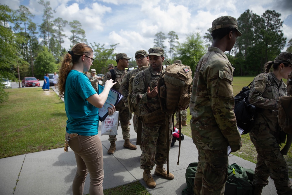 Soldiers welcomed home with care packages, donated supplies