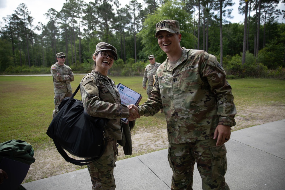 Soldiers welcomed home with care packages, donated supplies