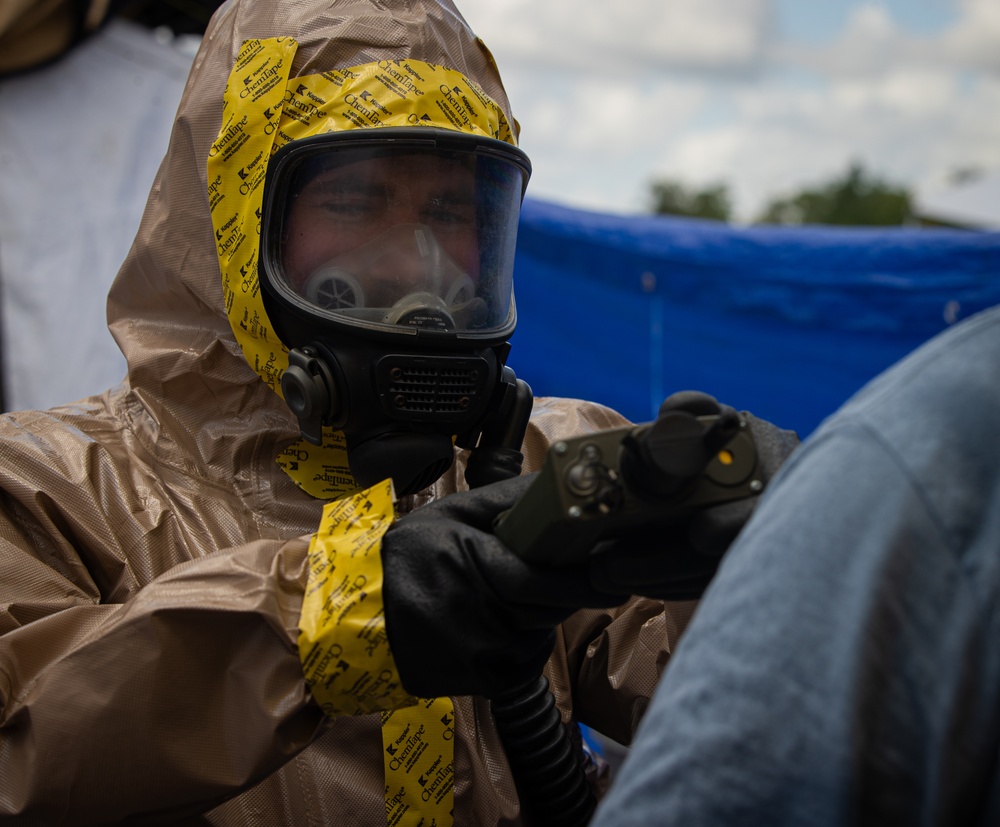 ALNG CERFP trains in mass casualty care, chemical decontamination during Vigilant Guard 24