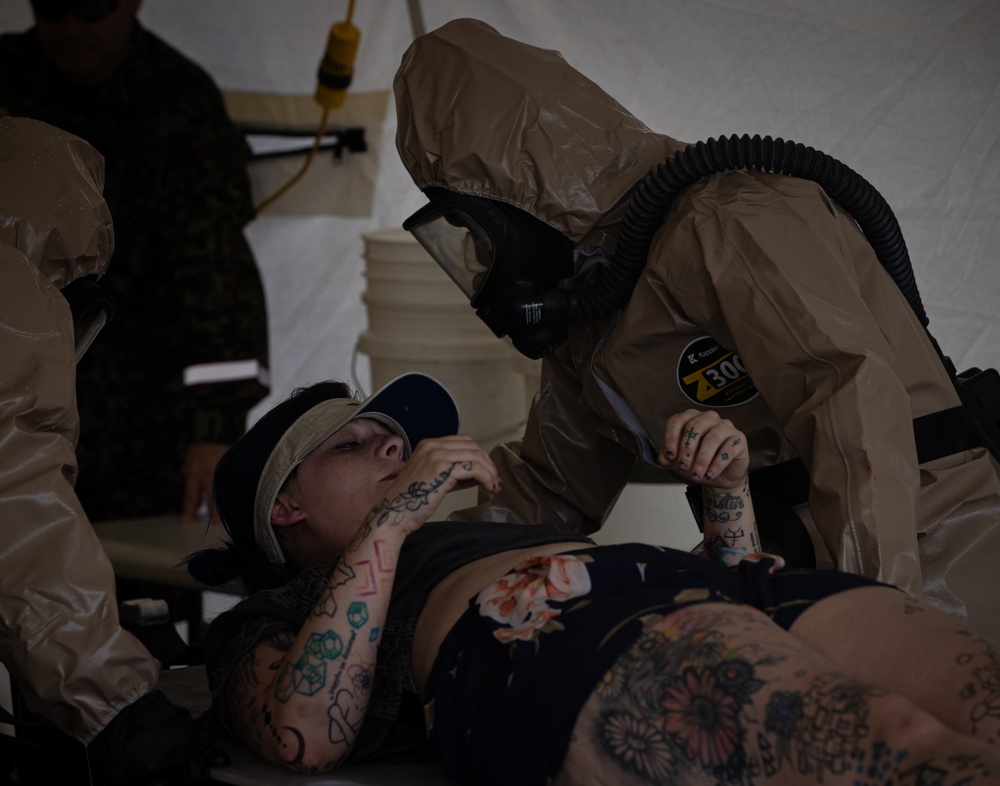 ALNG CERFP trains in mass casualty care, chemical decontamination during Vigilant Guard 24