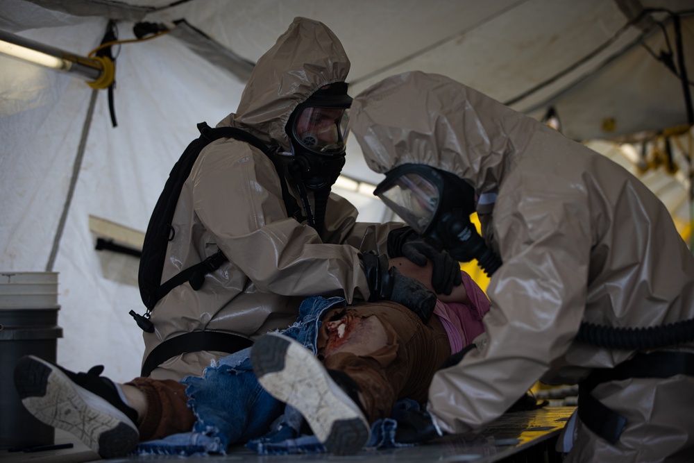 ALNG CERFP trains in mass casualty care, chemical decontamination during Vigilant Guard 24