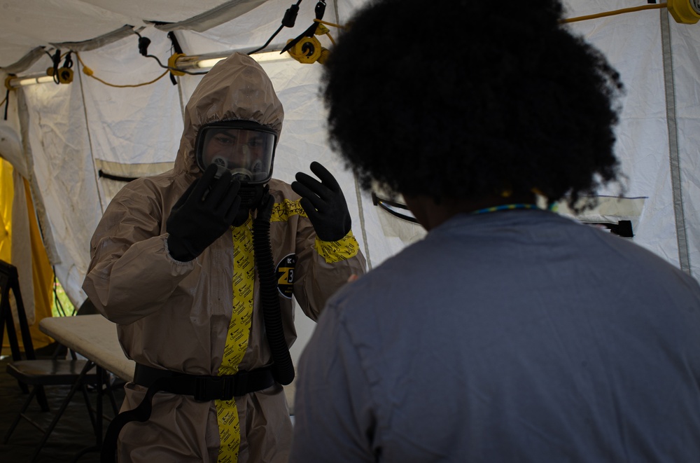 ALNG CERFP trains in mass casualty care, chemical decontamination during Vigilant Guard 24