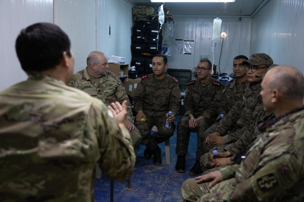 909th Forward Resuscitative and Surgical Detachment conducts casualty evacuation drill at African Lion 2024