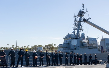 USS Stout Underway from Naval Station Mayport