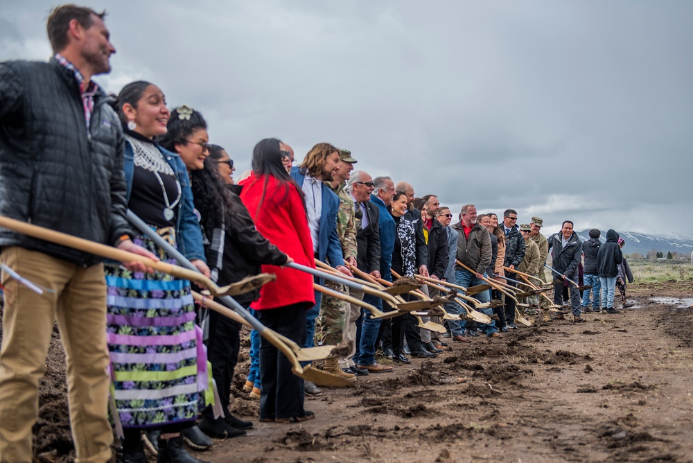 Groundbreaking ceremony for IRT construction of new school for Shoshone-Paiute Tribes