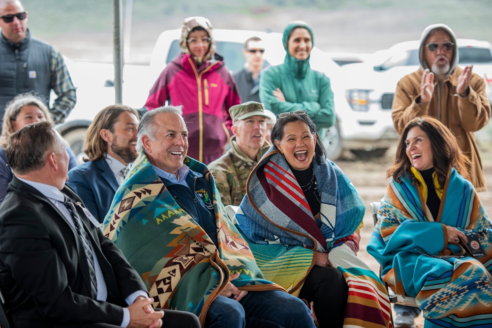 Groundbreaking ceremony for IRT construction of new school for Shoshone-Paiute Tribes