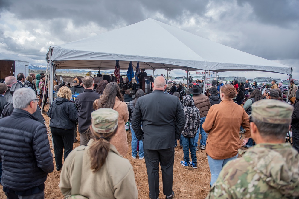 Groundbreaking ceremony for IRT construction of new school for Shoshone-Paiute Tribes