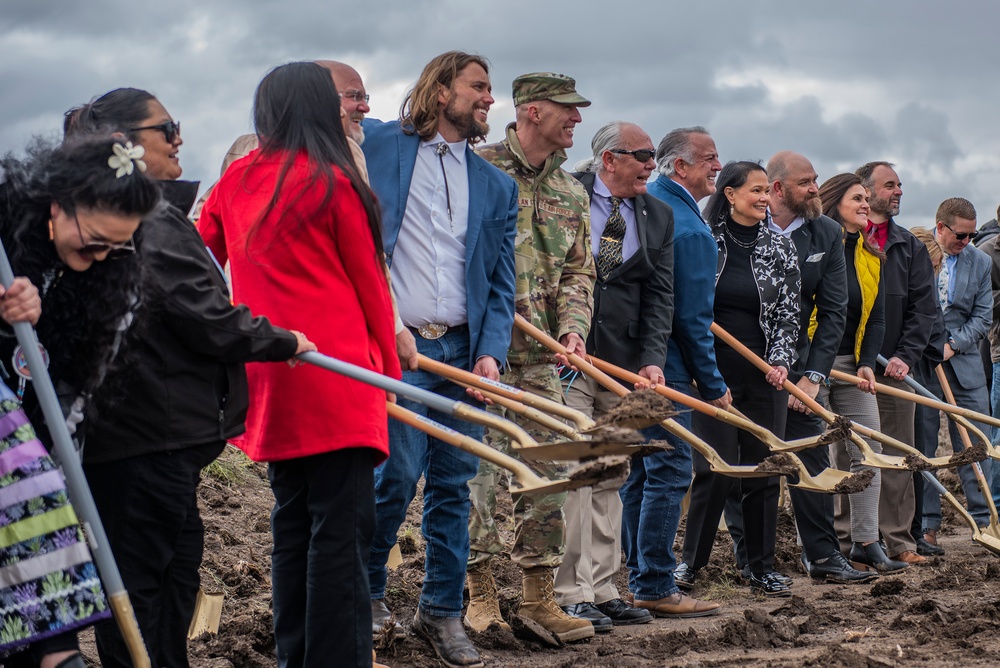 Groundbreaking ceremony for IRT construction of new school for Shoshone-Paiute Tribes