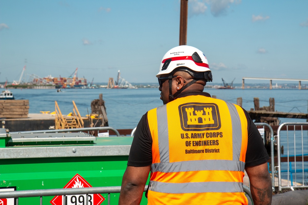 USACE safety specialist conducts a site visit at Sparrows Point