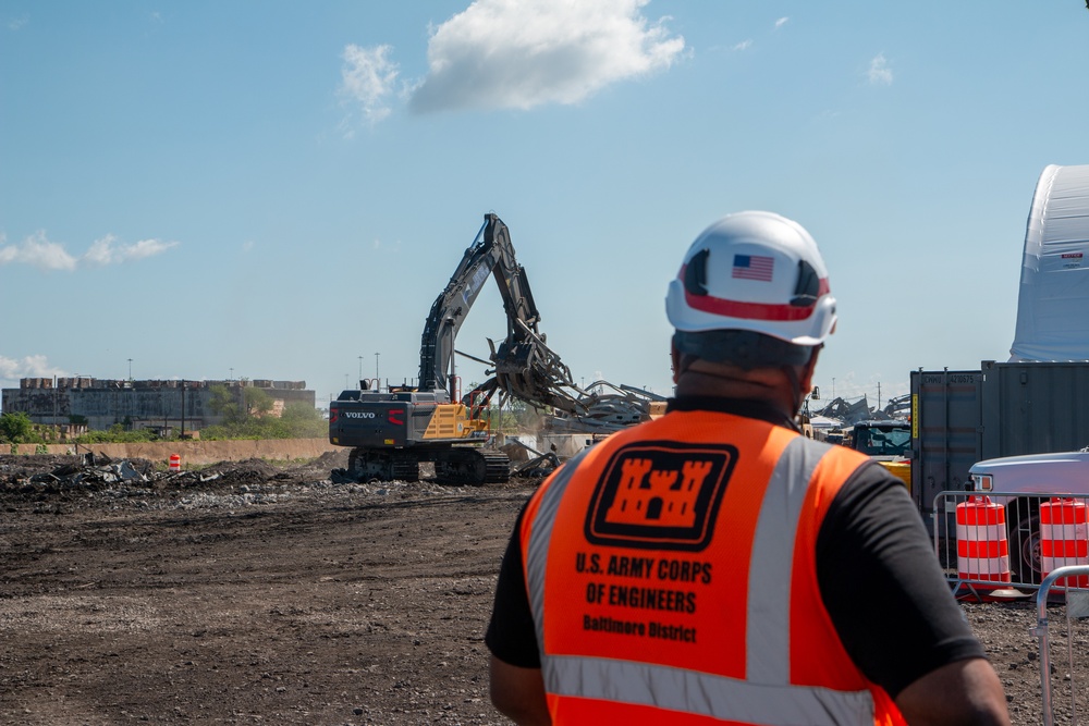 USACE safety specialist conducts a site visit at Sparrows Point