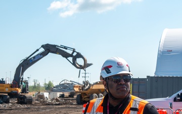 USACE safety specialist conducts a site visit at Sparrows Point
