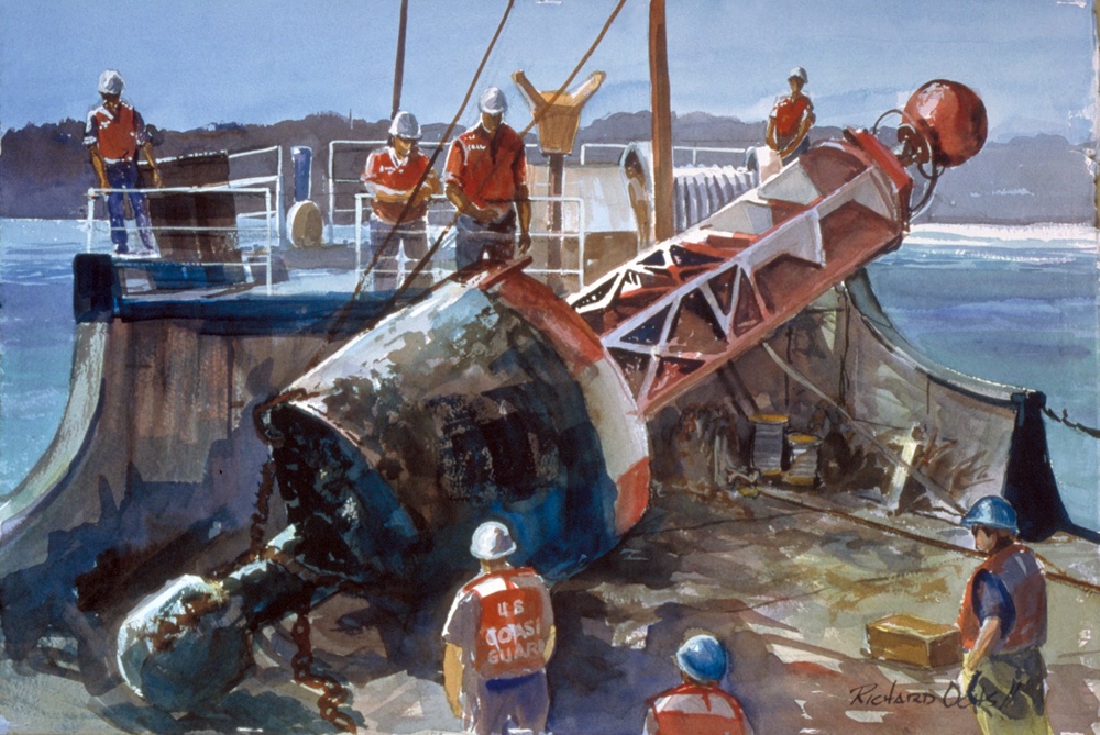 US Coast Guard Art Program 2000 Collection, Object Id # 200011, &quot;Teamwork,&quot; Richard Ochs