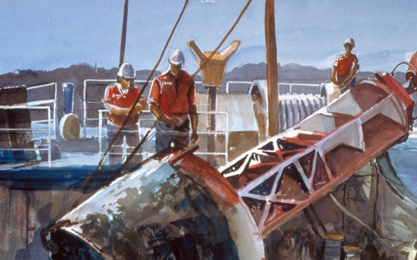 US Coast Guard Art Program 2000 Collection, Object Id # 200011, &quot;Teamwork,&quot; Richard Ochs