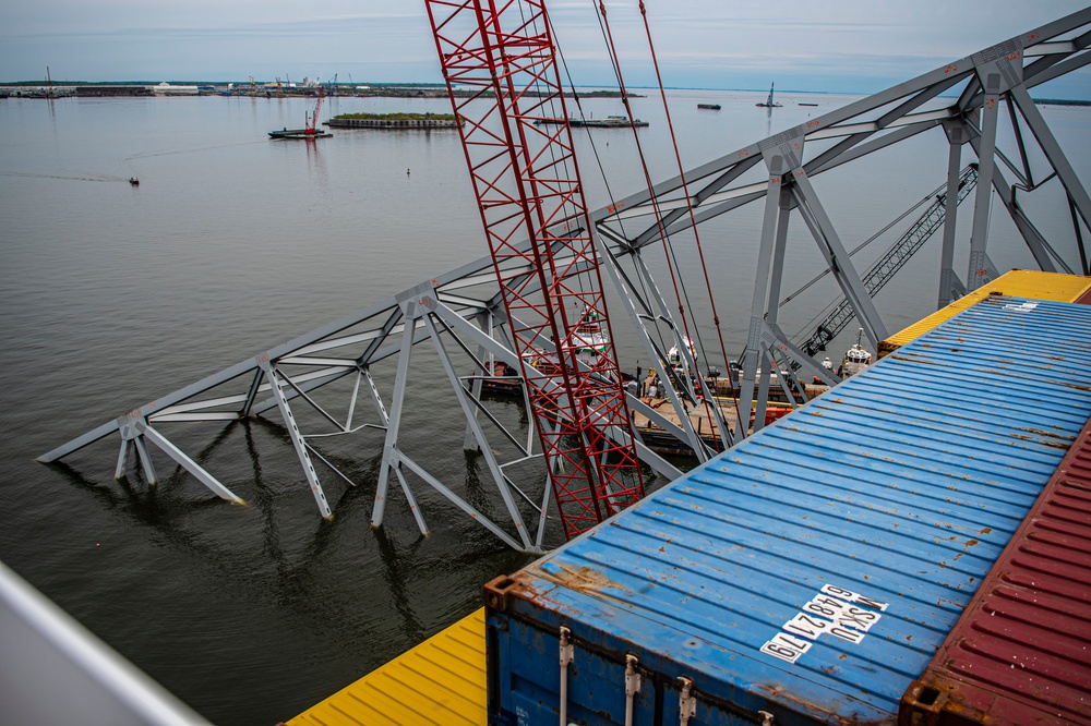 Key Bridge Unified Command prepares for removal of bridge piece on top of M/V DALI