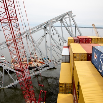 Key Bridge Unified Command prepares for removal of bridge piece on top of M/V DALI