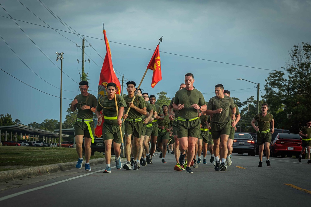 Combat Logistics Battalion 2 Motivational Run